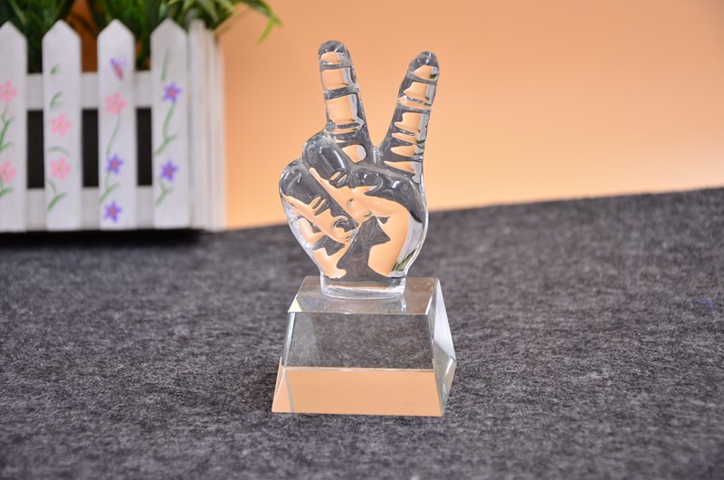 crystal trophy CA0034