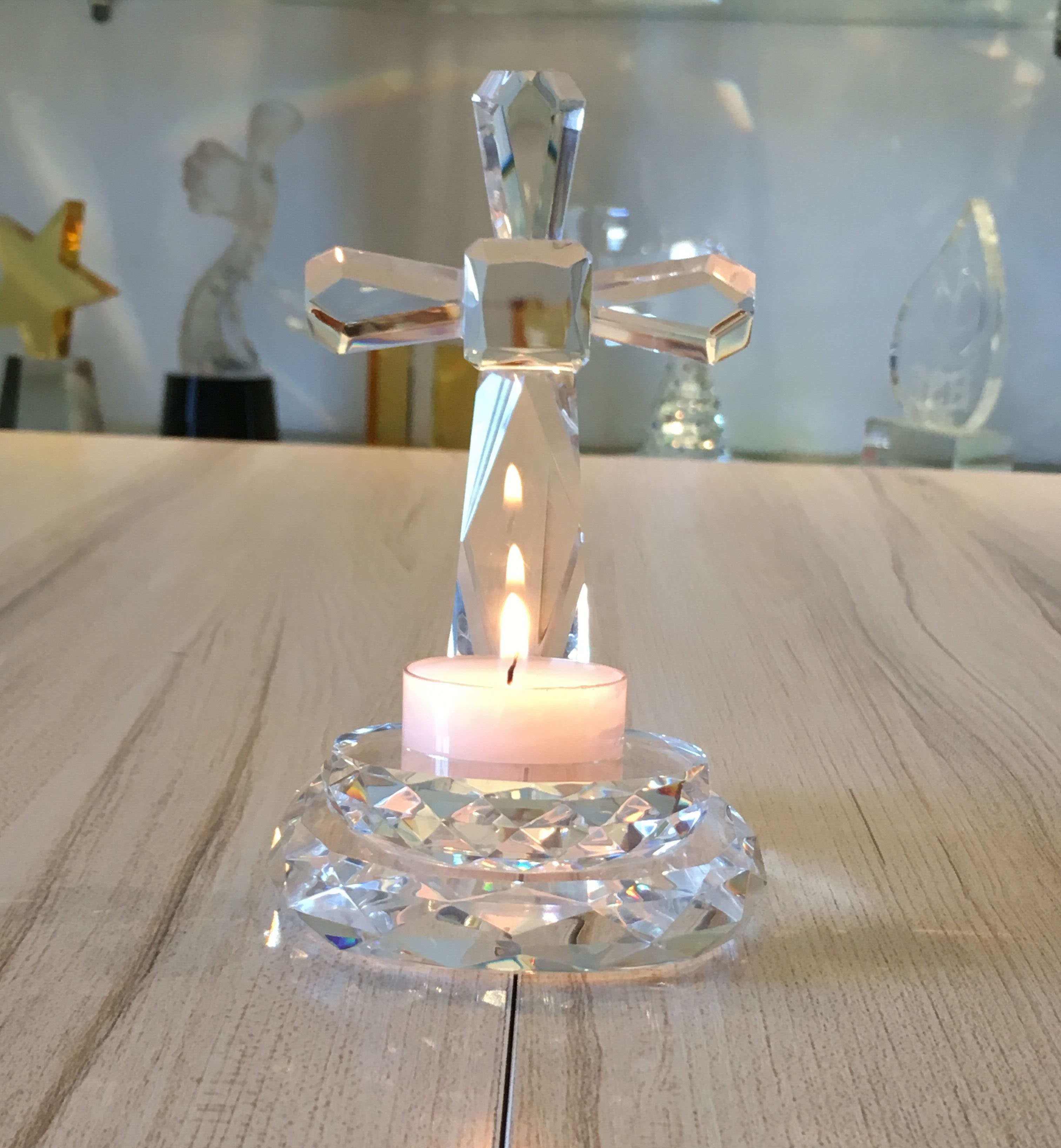 crystal candle holder CF0011