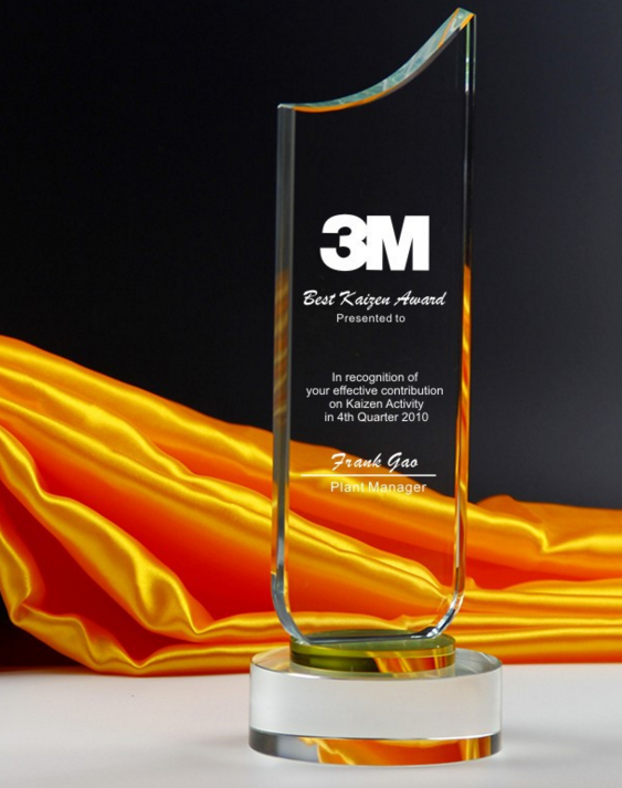 crystal trophy CA0024