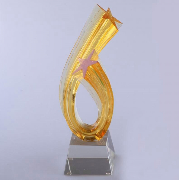 crystal trophy CA0040