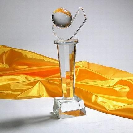 crystal trophy CA0043