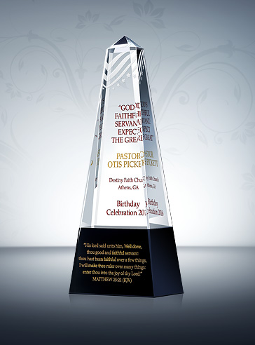 crystal trophy CA0052