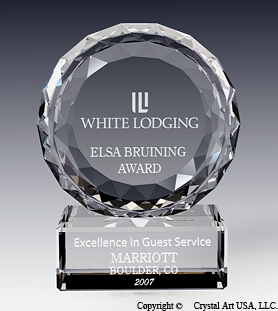 crystal plaque CB0017