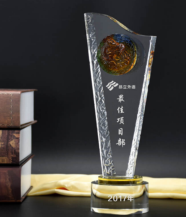 crystal trophy CA0025